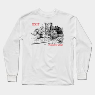 Exit, Pursued by a bear Long Sleeve T-Shirt